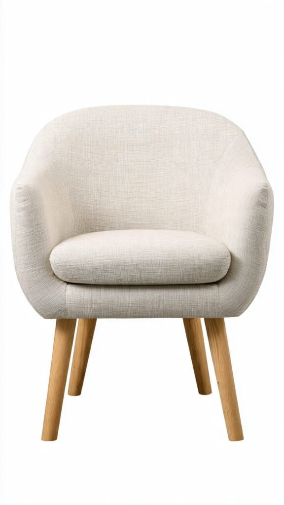 Premium fabric armchair upholstery finish in Dubai